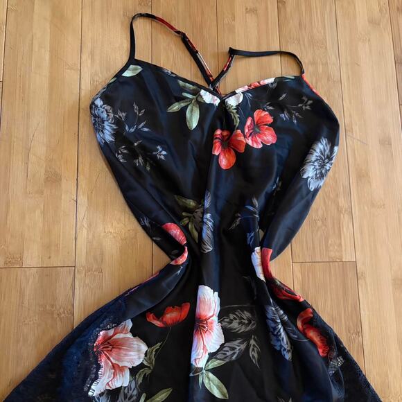 Inc black floral slip lingerie - Picture 2 of 6